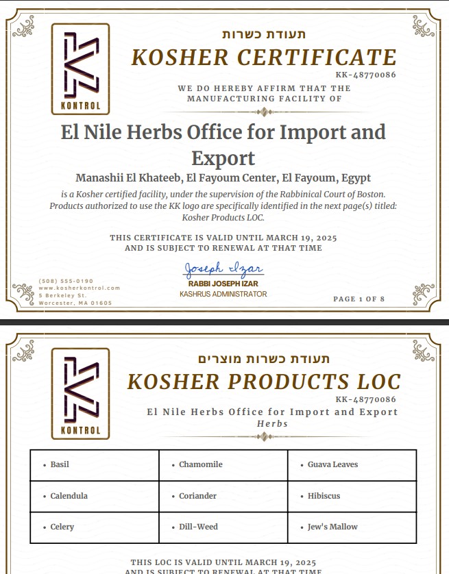 Kosher Certificate